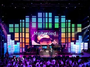 3000 Nits Transparent Led Display , Full Color Electronic Led Curtain Display