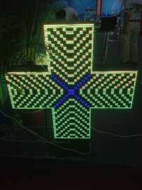 La farmacia P10 cruzado que enrollaba el color dual IP65 de la muestra del LED, haciendo publicidad de aduana llevó muestras