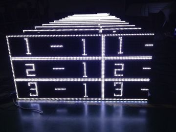 El movimiento en sentido vertical blanco al aire libre llevó el gabinete de la muestra para hacer publicidad de AC220V/de 110V